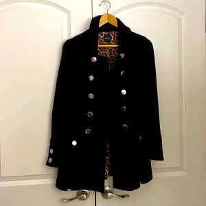 Express black pea coat